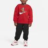 Nike Soft And Comfortable Micro Logo Illustration Crewneck Sweatshirt Kids sweatshirt Red FJ9729-657