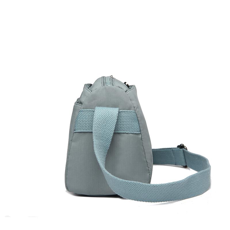 Crossbody Bag Women's Shoulder Small Bag Lightweight Horizontal Multi-Layer Pocket Nylon Bag Mother Bag