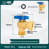 All-Copper Valve Manifold: Three-Way Union, Male/Female Thread Ball Valve for Underfloor Heating and Wall-Hung Boilers