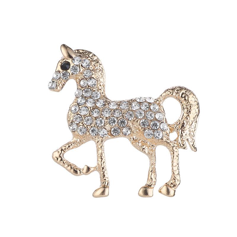 Kitten New Year Horse Brooch High-Grade Alloy Animal Corsage Zodiac Pin Clothing Accessories
