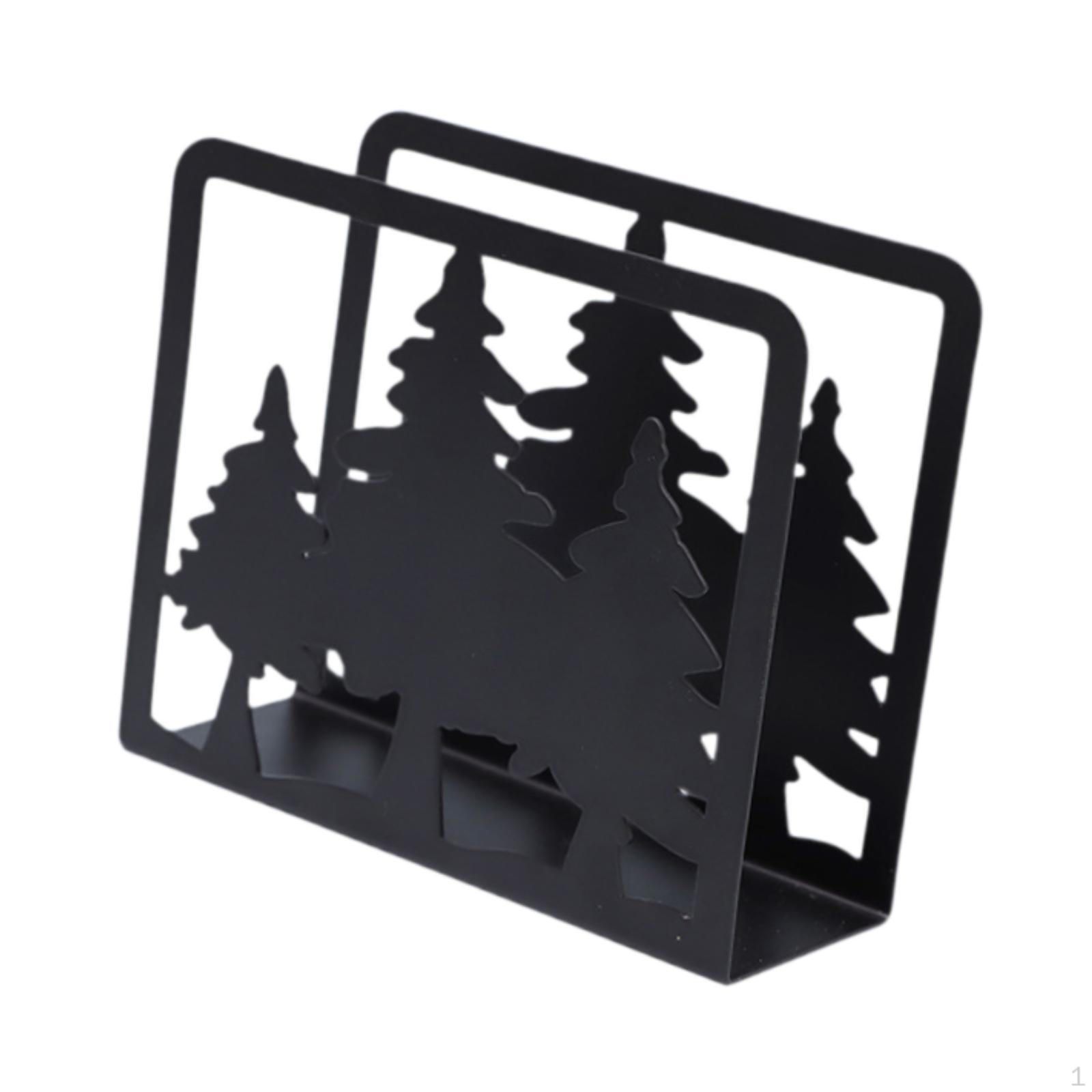 

Подставка для салфеток на Рождество 12x4.2x10 см Многоцелевая декоративная ажурная столешница в виде силуэта Style A