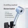 Wall Mount Shower Head Holder Strong Adhesive Residue Free Removable Waterproof ABS Bracket for Bathroom Use