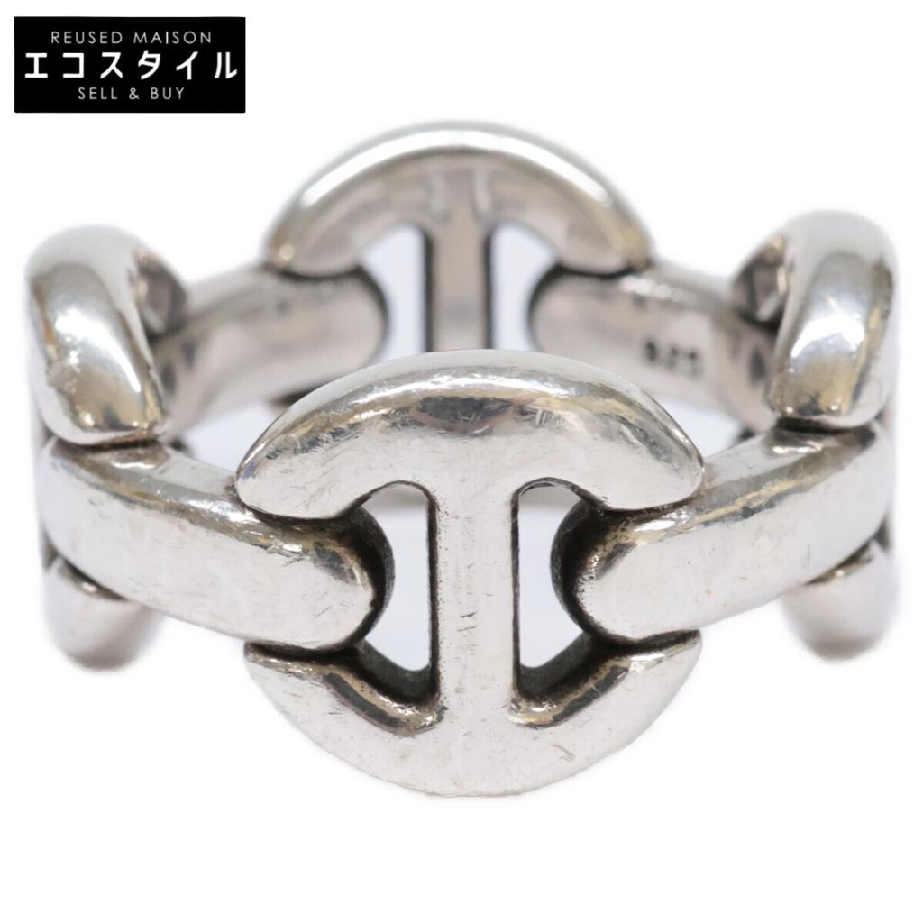 HOORSENBUHS 925 QUAD LINK Ring Ring 18 SilverUsed