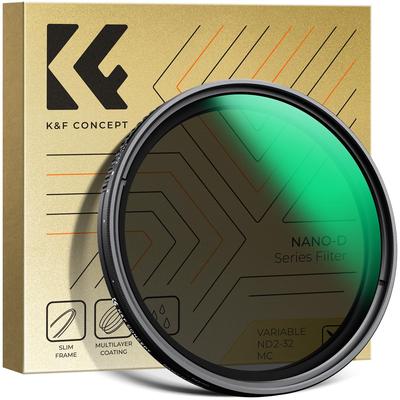 Concept 62mm Variable ND Filter Light Attenuation Adjustment Unevenness Control Variable AGC Optical Glass Coating Water Repellent and Stain Resistant
