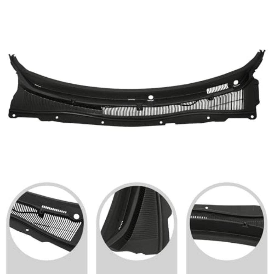 Front Windshield Wiper Cowl Cover Panel DG1Z5402228B Direct Replacement for 20132019 Ford Taurus Black PP Injection Molded Gril