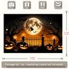 A polyester background cloth with a Halloween night theme suitable for indoor/outdoor decoration