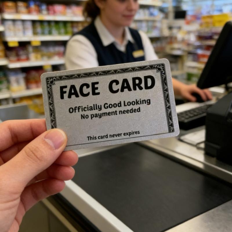 Humorous Look Based Discount Card PVC Funny Autism Excuse Card For Discounts Trendy Venues Corporate Event