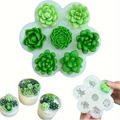 Flower Silicone Mold for Cake Chocolate Soap 3D Rose Handmade Candle Gypsum Mold Food-Grade Reusable Baking Tools