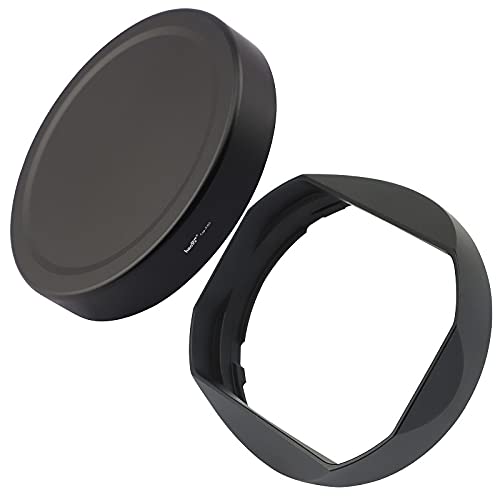 

haoge Metal Square Lens Hood + Hood Cap for Fujifilm Fujinon XF XF16-55mm F2.8 R LM WR Lens
