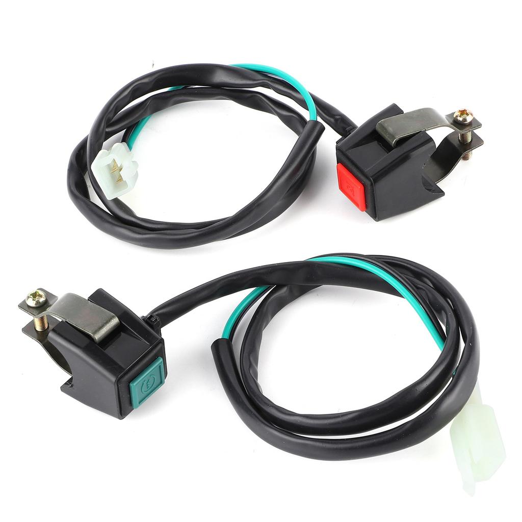 Universal Motorsykkel Starter Kill Switch Styre Tenning Dual Button 22mm Passer til Yamaha ATV Dit