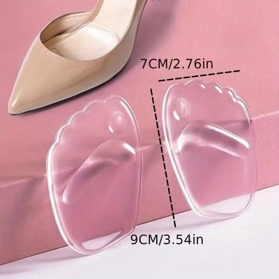 2PCS Silicone Forefoot Cushions for High Heels  Comfort Gel Insoles  Anti-Slip Metatarsal Support Pads, Pain Relief Foot Care