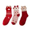 Cartoon Hosiery Christmas Elk Ankle Socks Sweat Absorbent Cartoon Short Socks Red Women Socks  Gift