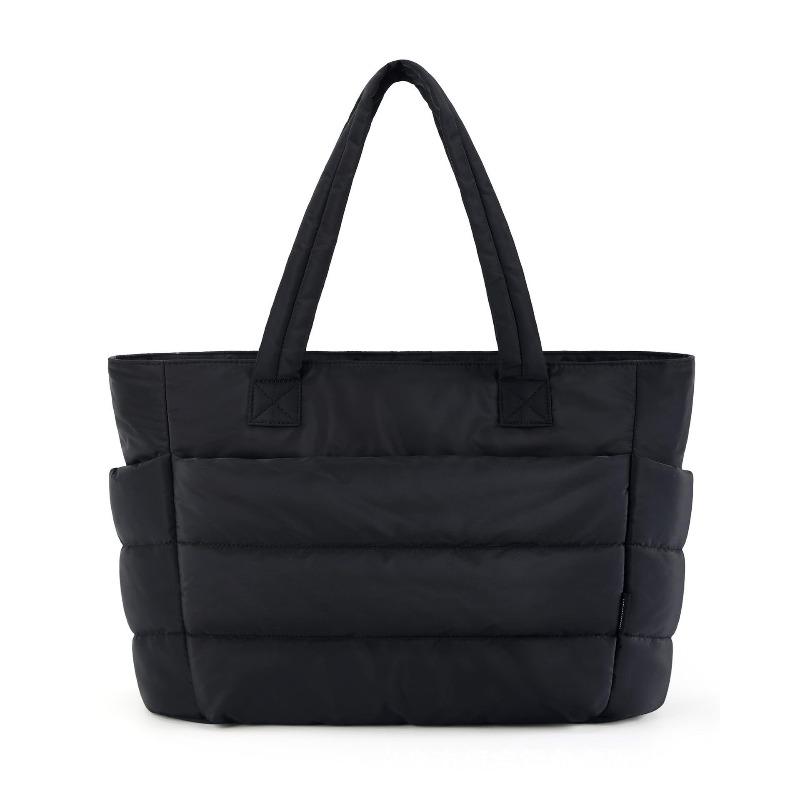 Hot tote bag  new large-capacity shoulder bag light and fluffy women's bag commuter versatile travel bag