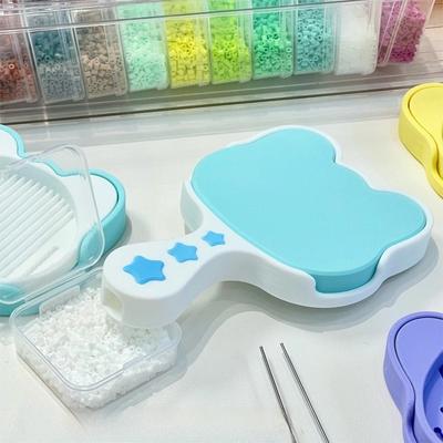 2.6MM Fuse Beads Aligner Tray Efficient Plastic Collage Beans Shovel Cat Shape Precision Bead Sorting Tray