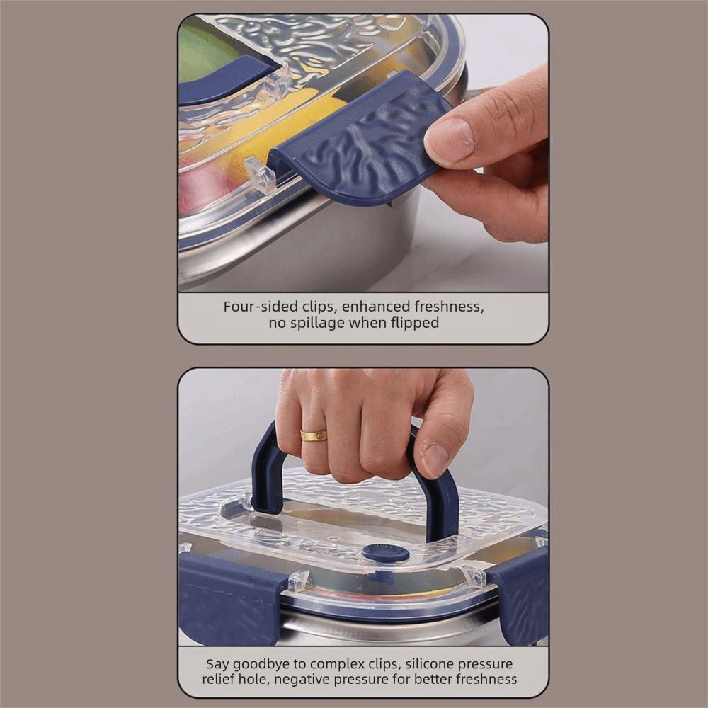 Oil Filter Square Cooking Pot Large Capacity Stainless Steel Frying Pan  Household Use