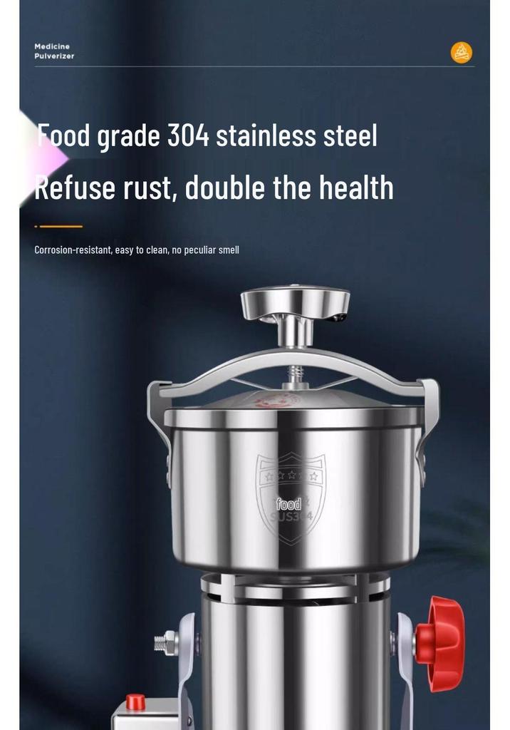 Ultra-Fine Electric Herbal Grinder: High-Speed Multi-Functional Powder Crusher