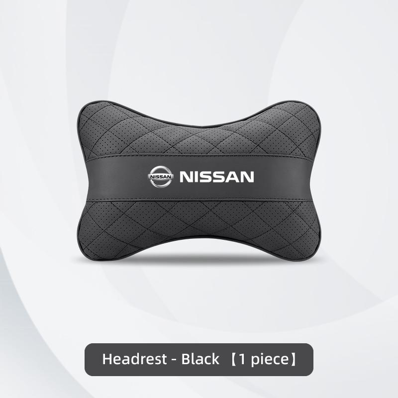 New Car Leather Car Headrest Lumbar Support Interior Accessories for Nissan Sylphy N7 Qashqai J11 J10 Teana Note Navara Juke GTR