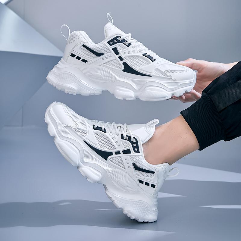 Trend Casual Platform Men's Sneakers Breathable Walking Shoes For Men Large Size 48 Athletic Basketball Running Shoes Male Blue