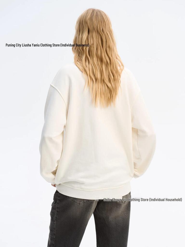American Oversized Casual Half-Zip Lapel Hoodie