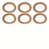 6Pcs Bohemian Rattan Bamboo Fiber Napkin Rings Rustic Woven Table Holders for Home Wedding Party Decor