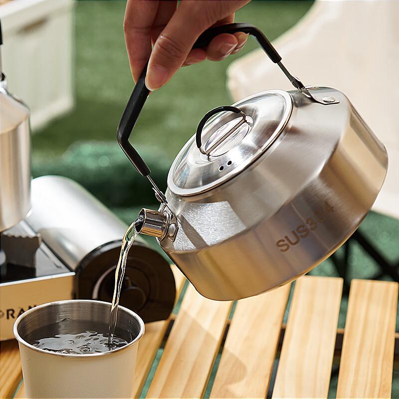 Hui Ling Yang 1L Portable Outdoor Stainless Steel Kettle