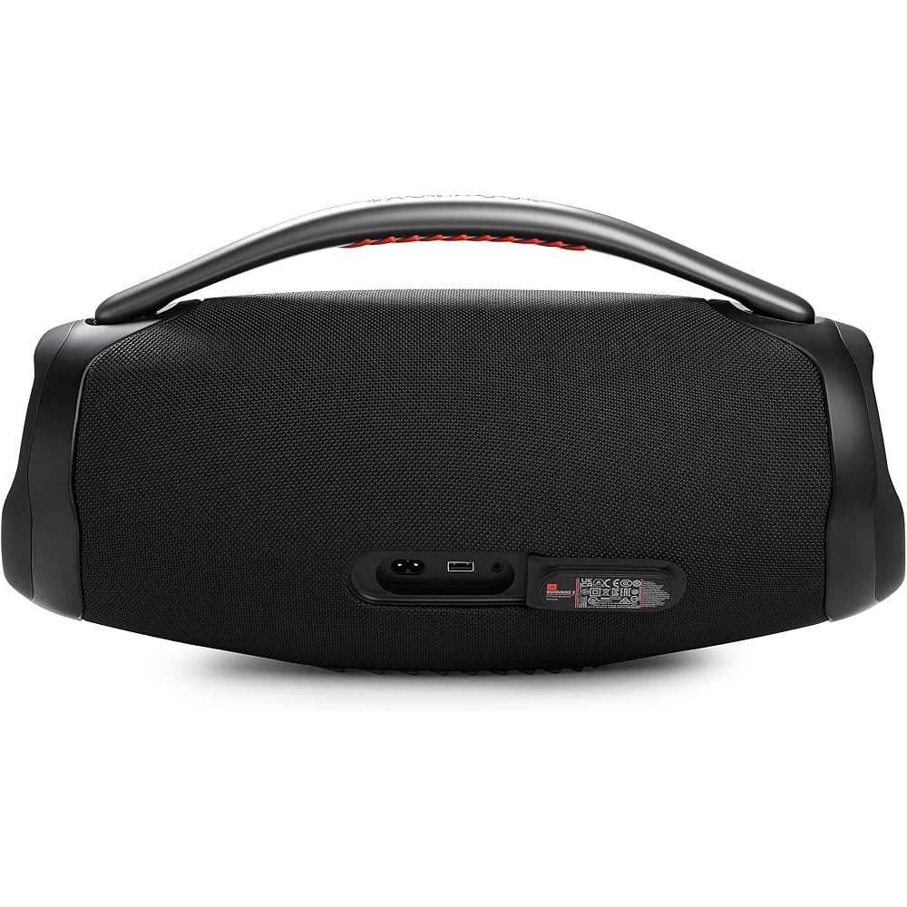 JBL BOOMBOX 3 Bluetooth Speaker IP67 Dustproof & Waterproof / 3-way 5-speaker / Black JBLBOOMBOX3BLKJN