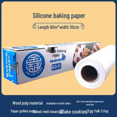 ZISIZ Baking Parchment Paper Roll with Serrated Edge