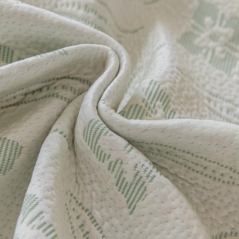 High-End Summer Cool Floral Seat Cushion Cloth Simple Modern Non-Slip Cushion Special-Shaped Ice Silk Straight Row Sofa Cushion