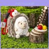 Mignon Hérisson Pomme Dessin Animé Animal Peluche Pendentif Pour Décoration de Sac à Dos Mignon