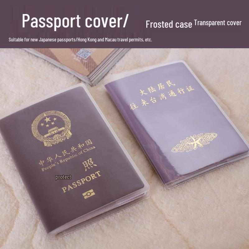 Durable Transparent Waterproof Passport and Travel Document Holder with Multiple Card Slots