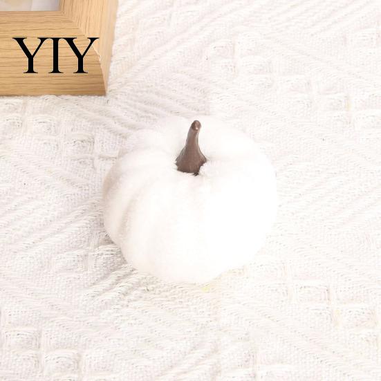 Plush Pumpkin Decor for Fall 20 PCS Velvet Decorative Ornaments, Multi-Color Artificial Harvest Pumpkins Home Mantel Table Shelf, Farmhouse