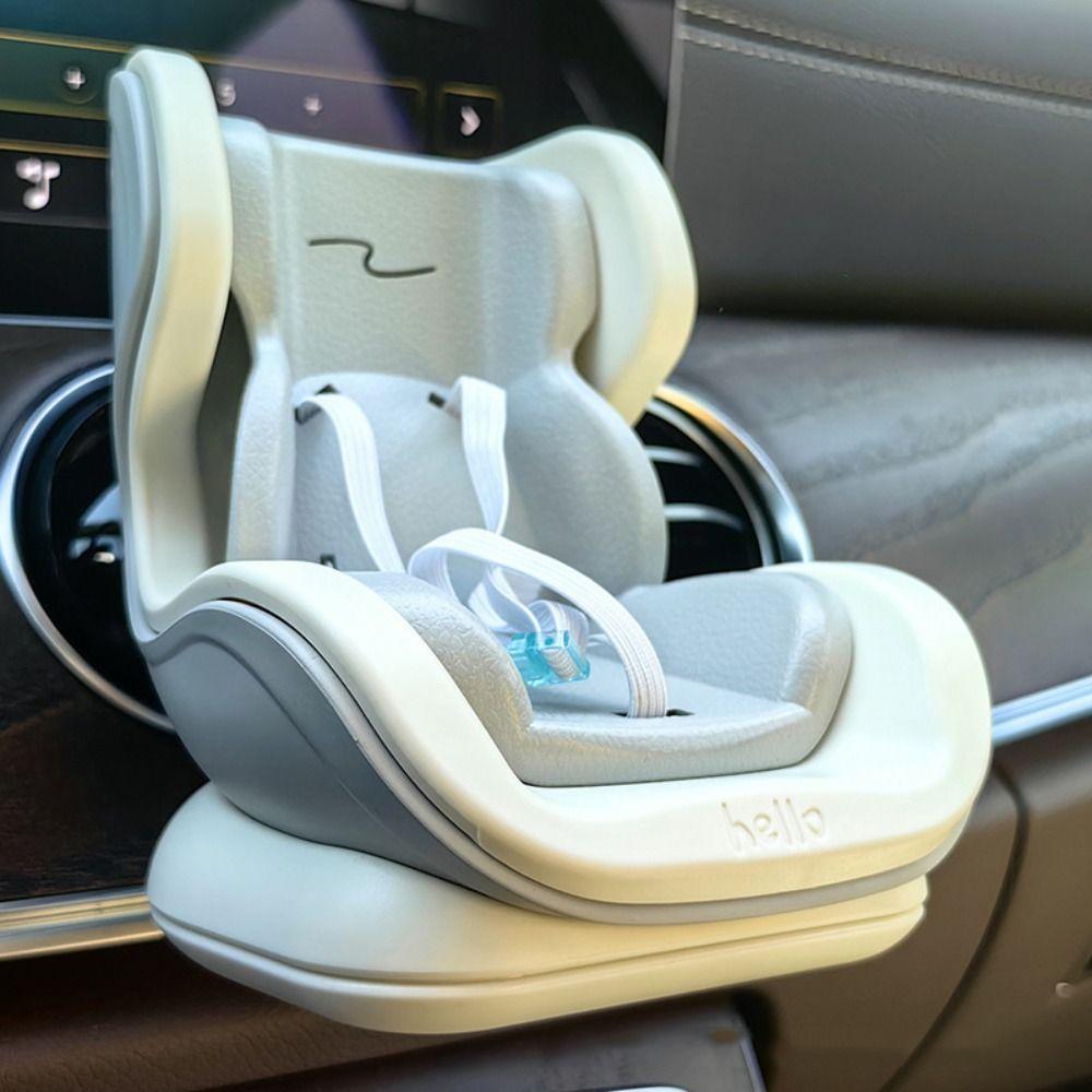 Plush Material Car Doll Safety Seat Mini Size Mini Plush Safety Seat Creative Play