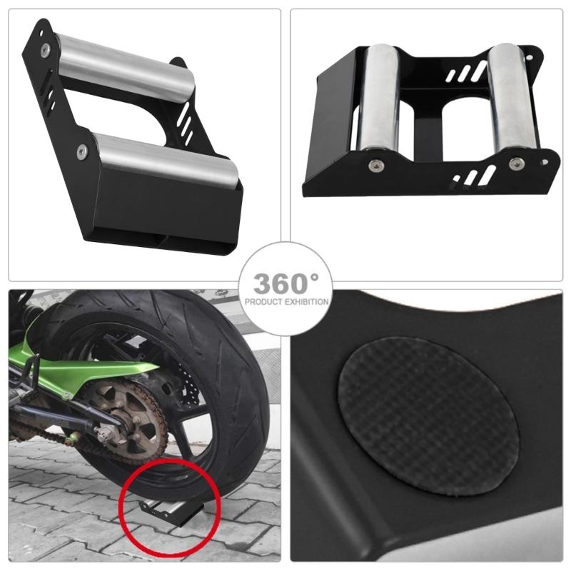 Heavy Duty Motorcycle Stand with Anti Slip Pads Metal Bike Lubrication Stand For Reliable Wheel Cleaning & Hub Servicing