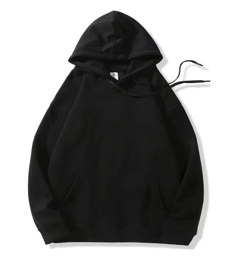 Unisex Solid Color Pure Cotton Hooded Sweatshirt - Autumn/Winter Collection
