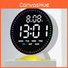 Digital Led Alarm Clock With Night Light Calendar Countdown For Bedroom Decor