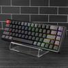 Geekria Keyboard Display Acrylic Mechanical Gaming Keyboard Holder for Computer Keyboard Stand, 60%, 75%, 80%, 96% (Clear)