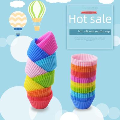 Runde Muffinform aus Silikon – 7 cm, 8 Farben, Kuchen- und Muffinform
