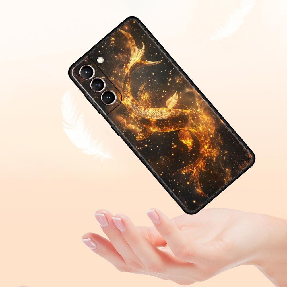 Moon Galaxy Universe Phone Case For Samsung Galaxy S26 Ultra S25 Plus S24 FE S23 S22 5G S21 S20 Cover Black Soft