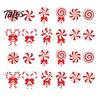 Decorative Hanging Candies for Holidays 12/24/36 Pcs Candy Christmas Tree Decorations, Lollipop Picks Tree, Red Indoor Holiday Party Wall Decorations