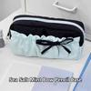 Bowknot Design Pen Bag Large Capacity Stationery Organizer Cartoon Pencil Case  School Office