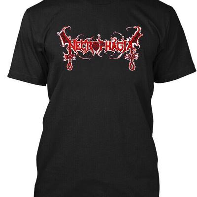 New Popular Necrophagia American Retro Classic Logo T Shirt Size S 4Xl