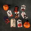 12pcs Single Side Halloween Packing Tags DIY Pendant Tag Halloween Paper Hanging Tag  Holidays