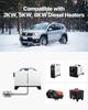 Exhaust Hose, 600mm Diesel Heater Flexible Exhaust Pipe, Stainless Steel Exhausts Hoses with 2 Hose Clamps, Air Diesel Parking Heater Exhausts Hoses