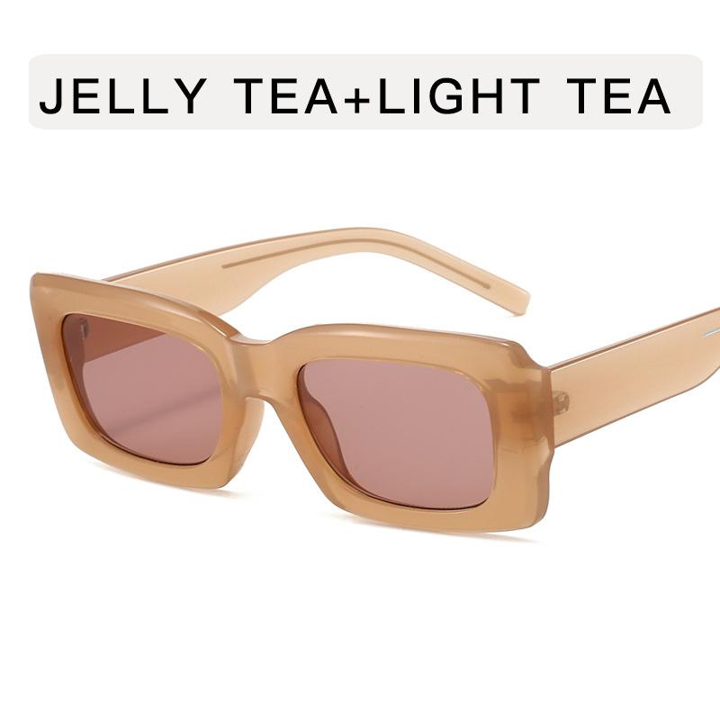 Rectangle Shape Sunglasses for Men Fashion Trendy Anti-glare Sunglass Men Travelling Driving Sun Glasses for Women