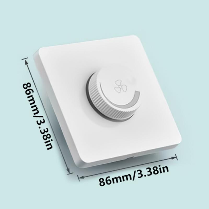Wandmontage-Ventilatorregler Stufenlose Geschwindigkeitsregelung Schalter 86er Typ Unterputz-Geschwindigkeitsregler für Deckenventilator