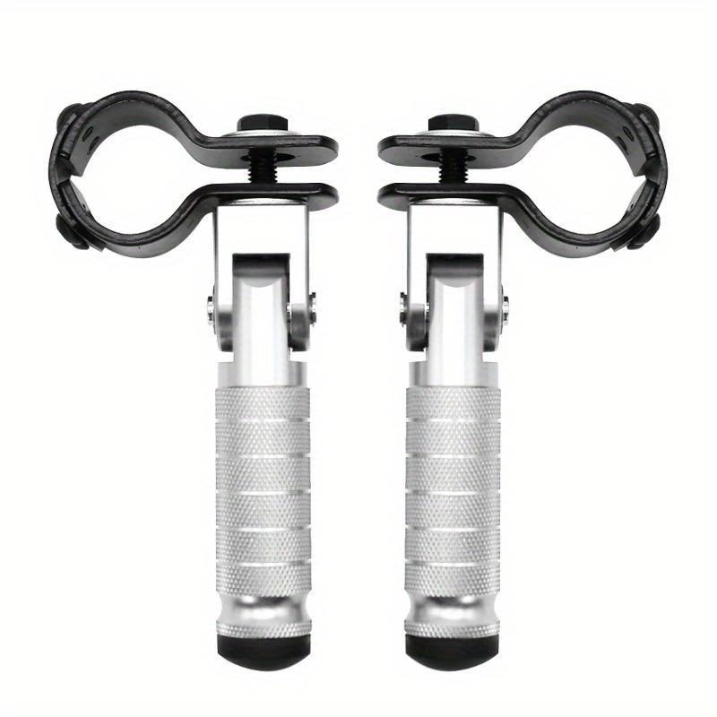 

Motorcycle pedals, off-road motorcycle electric vehicle modified pedals, aluminum alloy pedals with added pedals серебряный