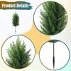 Artificial Cedar Topiary Tree Cypress Shrubs Faux Plants for Indoor Outdoor