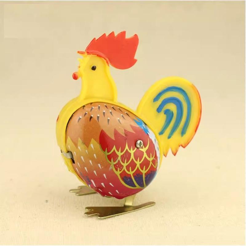 Collectible Rooster Pecking Wind Up Toy Prank for Boys and Girls Mechanical Toy Chicken Toy Birthday/Christmas