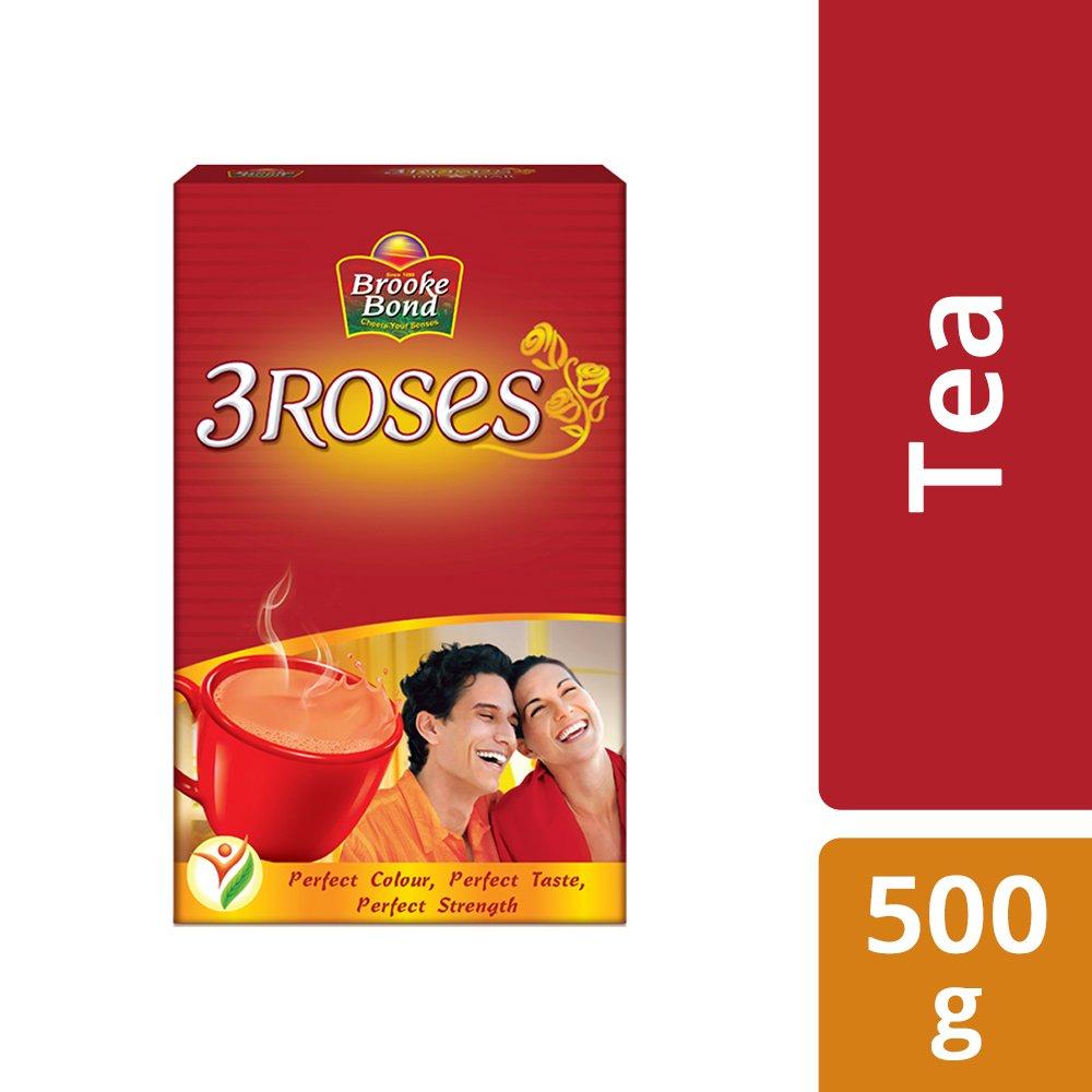 Brooke Bond 3 Roses Black Tea 500g Carton Rich Flavor Aromatic Brew Healthy Flavonoids