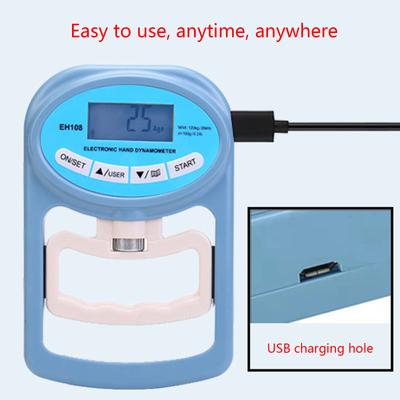 Dijital El Dinamometresi Kavrama Gücü Ölçüm Ölçer Otomatik Yakalama Elektronik El Kavrama Gücü Aralığı 0-120kg/268ld